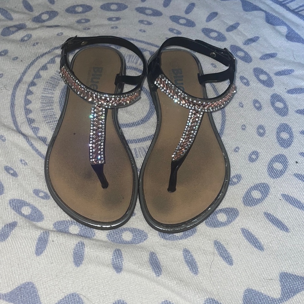 Girls Black Sandals size 13/1